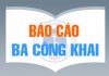 BA CÔNG KHAI NĂM HỌC 2024 - 2025